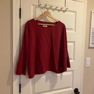 Jamie and the Jones T Top in Garnet GUC Sz small, but oversized
